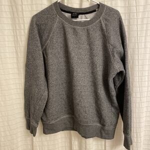 Kyodan Sweater Gray Women Large Crew Neck Long Sleeve Thick Fall School Comfy